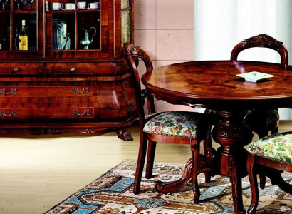 Rund Esstisch Esszimmer Tisch Ausziehbarer Tische Luxus Holz Italienische Möbel