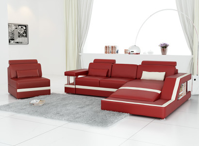 Ecksofa Sofagarnitur Couch Ecke Polster Hocker Set Komplett Sessel Sofa