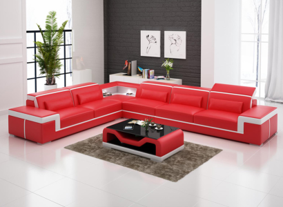 Designer Sofa Couch Ecksofa Polster Garnitur Wohnlandschaft L-Form