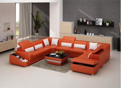 Leder Sofa Tische Schwarzer Couchtisch Glastisch Quadratischer Tisch