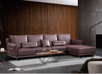 Italienische Design Eck Sofa Sitz Polster Eck Garnitur Couchen Ecke Leder