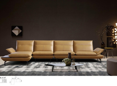 Eck Sitz Sofa Couch Designer Polster Ecke Wohn Landschaft Leder Couchen