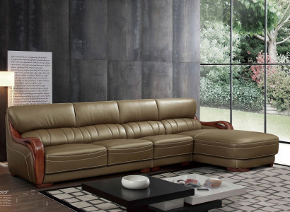 Eck Sofa Couch Designer Polster Sitz Ecke Leder Couchen Wohn Landschaft