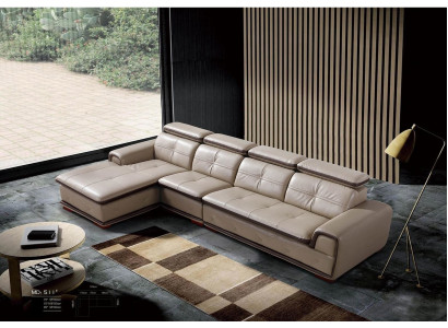 Leder Couch Eck Sofa Sitz Polster Garnitur Wohn Zimmer Landschaft Sofas