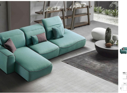 Italienische Design Eck Sofa Sitz Polster Eck Garnitur Couchen EckeTextil