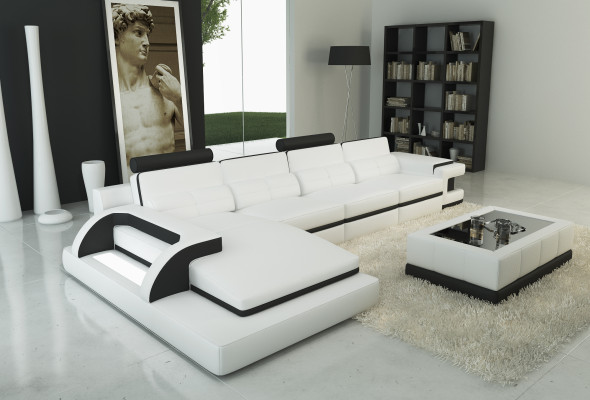 Ledersofa Ecksofa Polster Eck Garnitur Sofas Couchen Sofa Wohnlandschaft