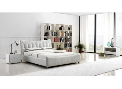 Modernes Design Bett XXL Betten Hotel Luxus Stil Doppel Leder 140 160