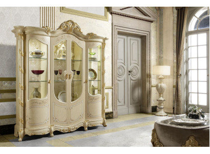 Schrank Vitrine Esszimmer Anrichte Holz Schränke Möbel Wohnzimmer Anrichte Glas