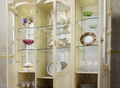 Wohnzimmer Schau Schränke Italienische Möbel Vitrine Glas Schrank Vitrinen Neu