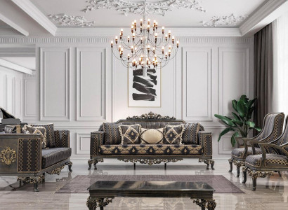 Sofa Chesterfield Designer Gruppe 5tlg.Set Sofagarnitur 3+3+1+1 Sitz Couchtisch