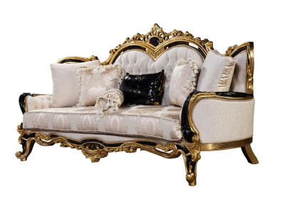 Chesterfield 3 Sitzer Designer Sofa Luxus Polster Sofas Couchen Stoff Textil Neu