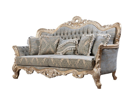 Chesterfield 3 Sitzer Designer Sofa Luxus Polster Sofas Couchen Stoff Textil