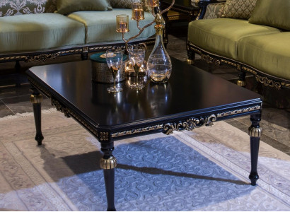 Schwarzer Couchtisch Couchtische Wohnzimmer Holz Tisch Beistelltisch Neu