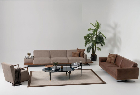 Luxus Sofagarnitur Sofas 4+3+1 Sitz Sessel 2x Couchtisch 4tlg