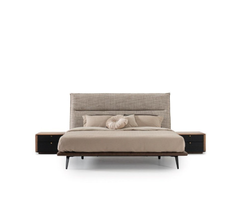 Moderne Schlafzimmermöbel im italienischen Stil - 4-teiliges Set in Grau