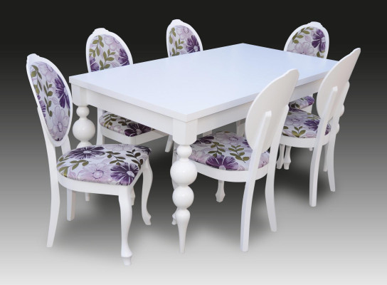 Esstisch 6x Stühle Essgruppe Esszimmer Set Klassischer Tisch 7tlg Set Stuhl neu