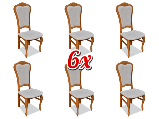 Essgruppe Stühle 6x Sitz Polster Set Gruppe Neu Lehn Stuhl Restaurant Industrie