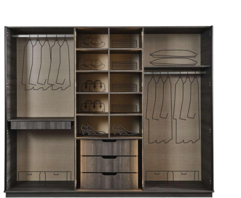 Schwarzer Kleiderschrank Luxus Schränke Schlafzimmer Schrank Holz Möbel