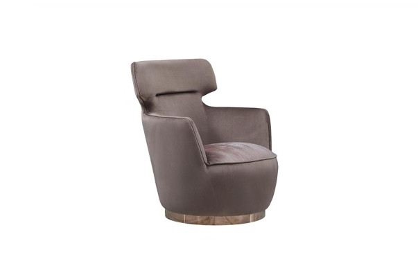 Sessel Stoff Sitzer Einsitzer Grau Clubsessel Ohrensessel Moderne