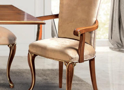 Stuhl 1 Sitzer Esszimmer Holz Sessel Italien Möbel Design Klassische Lehnstühle