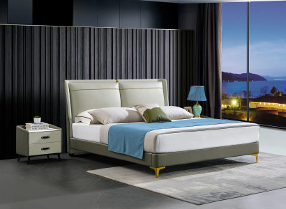 Schlafzimmer 3tlg. Set Bett 2x Nachttisch Konsole Betten Doppel Hotel