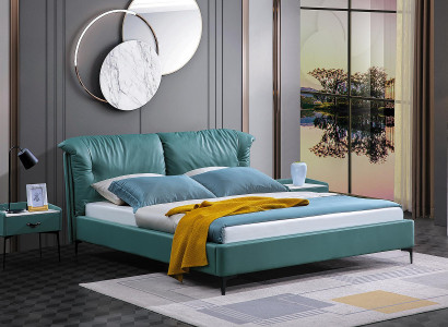 Schlafzimmer Bett Nachttische 3 tlg. Set Design Luxus Betten Holz