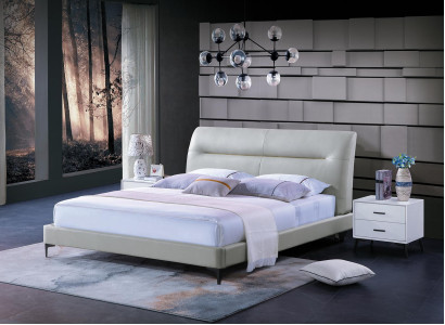 Bett Polster Design Luxus Doppel Hotel Betten Leder Schlaf Zimmer Luxus