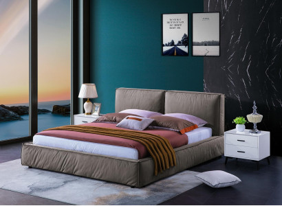 Design Schlafzimmer Bett Luxus Holz Betten Doppel Ehe Polster Möbel 180x200cm