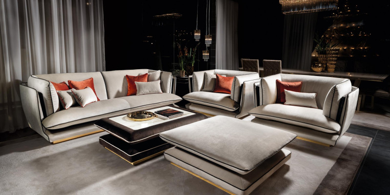 Sofagarnitur 311 Sitzer Sofa Couch Polster Garnitur Couchen Sofas arredoclassic