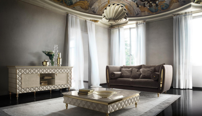 Sofagarnitur Sofa Couch 3 + 2 + 1 Wohnzimmer Designer Möbel Klassisch