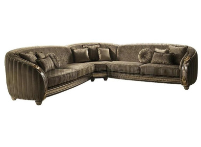 Sofa L-Form Ledersofa Couch Wohnlandschaft Garnitur Design Ecksofa arredoclassic