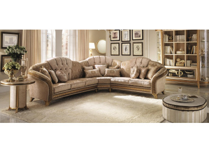 Ecksofa L-Form Sofa Wohnlandschaft Garnitur Polster Stoff Couch Design Möbel