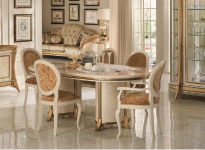 arredoclassic™ Esstisch 8 Stühle Esszimmer Tisch Rokoko Barock