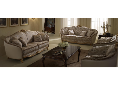 Sofa Sofagarnitur 3+3 Set Sitz Design Polster Sofas Couch Garnitur arredoclassic