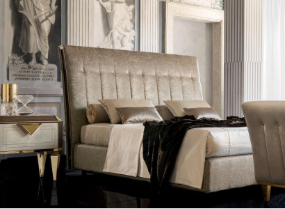 Bett 2x Nachttisch 3 tlg. Schlafzimmer Set Designer Luxus Betten Hotel Komplett