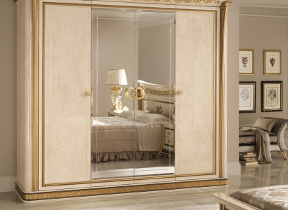 Luxus Kleider Schrank Kleiderschränke Hochglanz Designer Möbel Wohnen Holz Neu