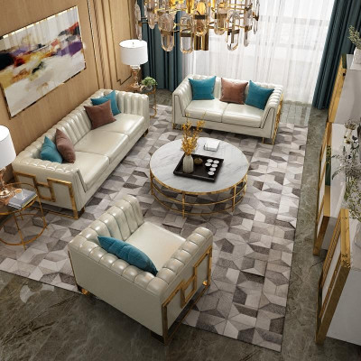 Luxus Möbel Sofagarnitur Couch Sofa Polster 3 2 1 Sitzer Couchtisch 4tlg