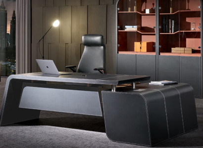 Eckschreibtisch Arbeits Schreib Büro Tisch Designer Luxus Klasse Möbel