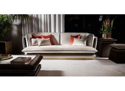 Designer 3 Sitzer Sofa Polstersofa mit Armlehne Couch Sofa Polster Sofas Couch