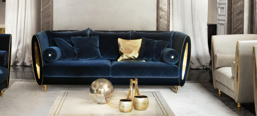 Sofagarnitur Sofa Couch 3 Sitzer (ohne 2+1) Designer Möbel Classisch