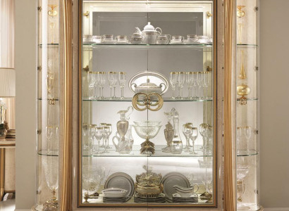 VITRINE Schrank Glasschrank Designer Möbel Barock Rokoko Deko Jugendstil