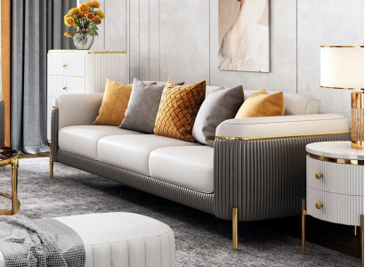 Sofagarnitur 321 Sitzer Set Design Sofa Polster Couchen Couch Modern Tisch Neu