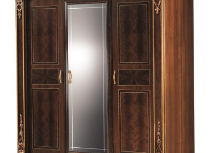 Schlafzimmer Kleiderschrank 3 türiger Holz Wandschrank Schrank arredoclassic neu