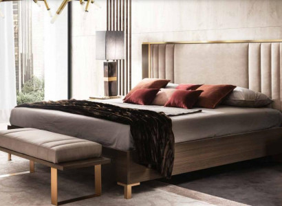 Klassisches 4tlg Schlafzimmer Modernes Set Bett Nachttisch Kommode