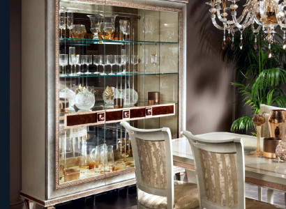 Vitrine Schrank Vitrinen Wohnzimmer Schau Schränke Design Italienische Möbel Neu
