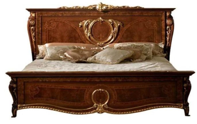 Italienische Schlafzimmer Möbel Polster Doppel Bett Luxus Design Betten Ehe Neu