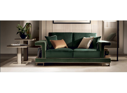 Luxus Sofa 2 Sitzer Möbel Design Polster Textil Sofas Couchen neues Doppelsofa