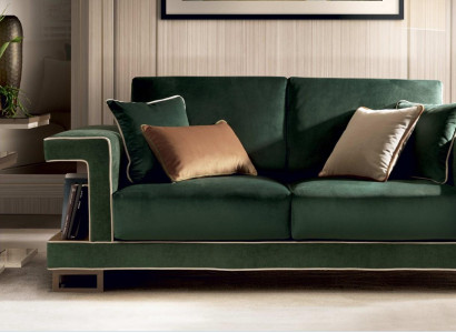 Luxus Sofa 2 Sitzer Möbel Design Polster Textil Sofas Couchen neues Doppelsofa