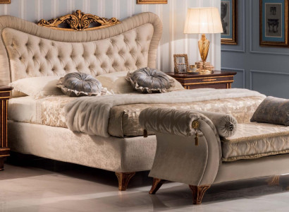 Bett Designer Möbel Schlafzimmer Barock Rokoko Jugendstil Klassisch