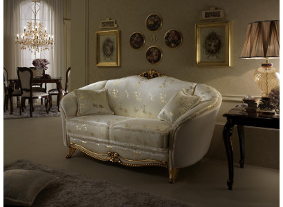 Klassische 2 Sitzer Couch Polster Sofa Sitz Couchen Italien Design arredoclassic